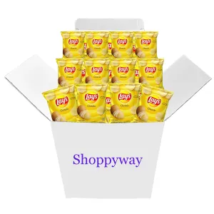 Lay's Classic Potato Chips, 1.5 Oz Bag, Value Pack of 12, Bundled By Shoppyway