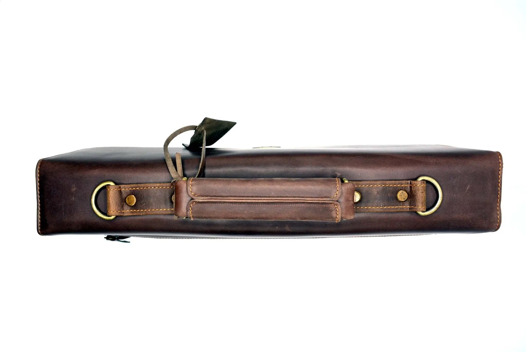 Leather Office Bag Coffee
