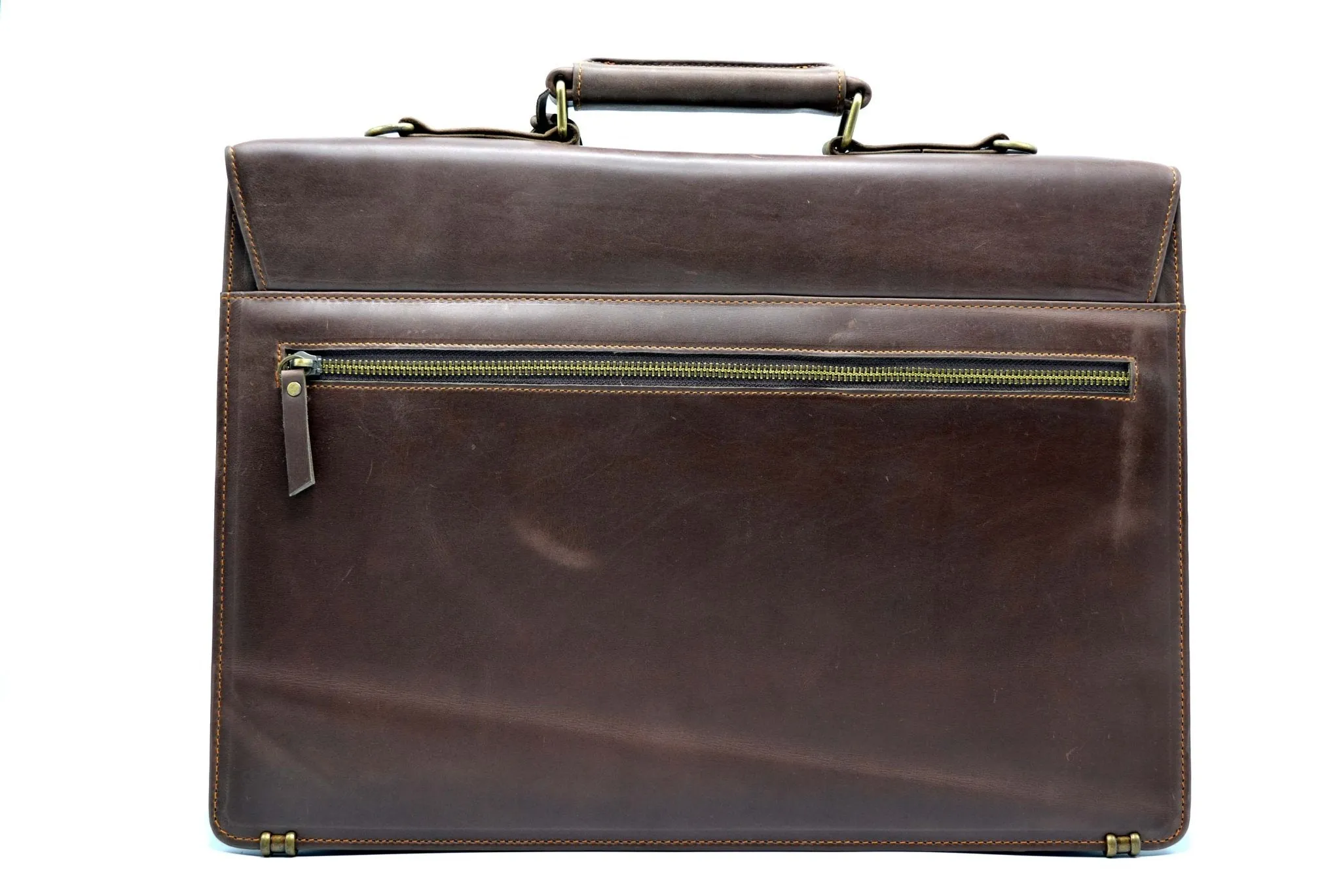 Leather Office Bag Coffee