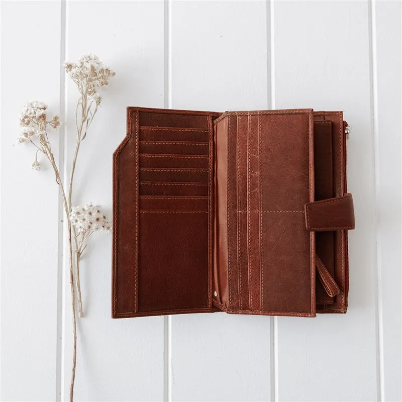 Leather Women's Purse - Tan
