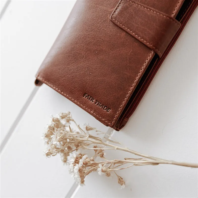 Leather Women's Purse - Tan