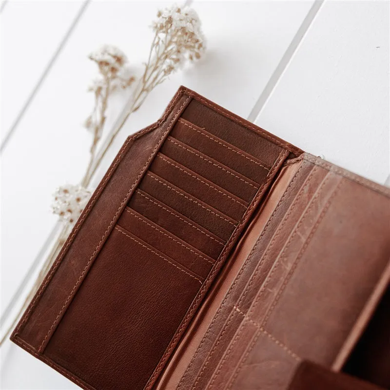 Leather Women's Purse - Tan