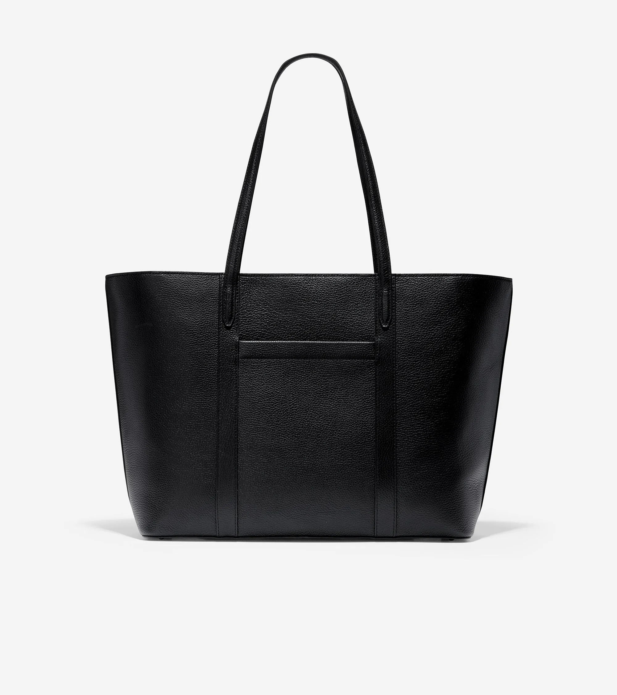 Leather Zip Top Tote