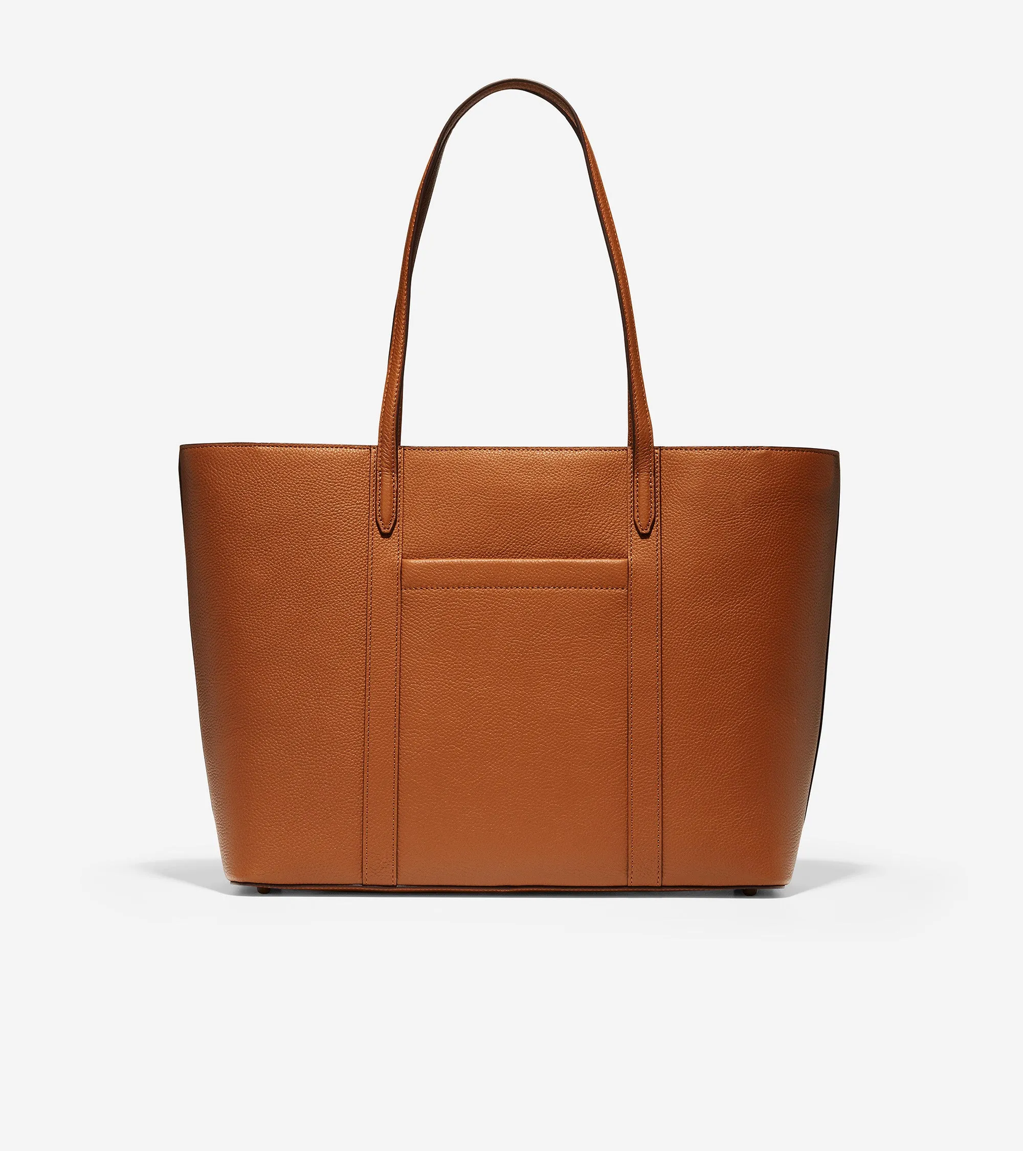 Leather Zip Top Tote