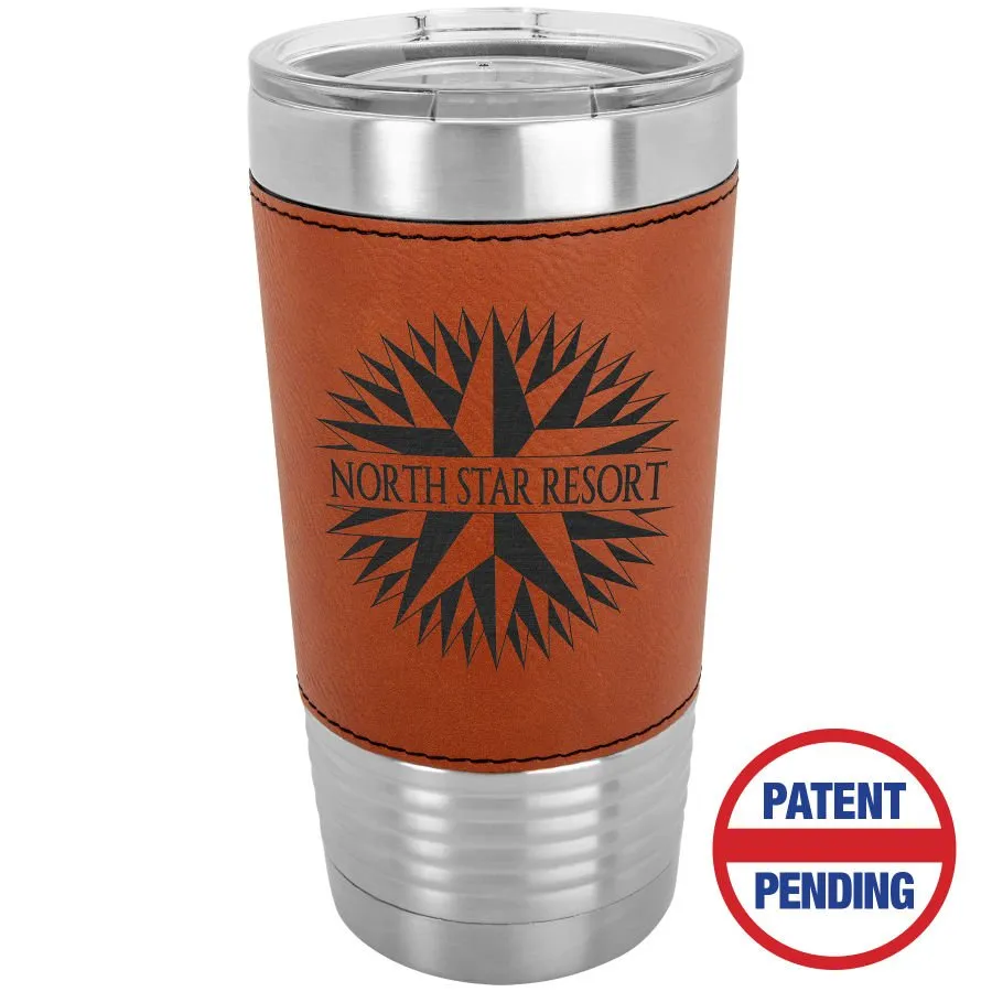 Leatherette Tumbler with Lid