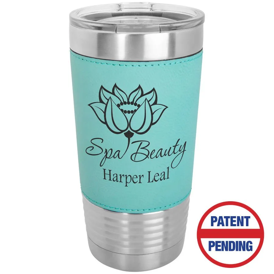Leatherette Tumbler with Lid