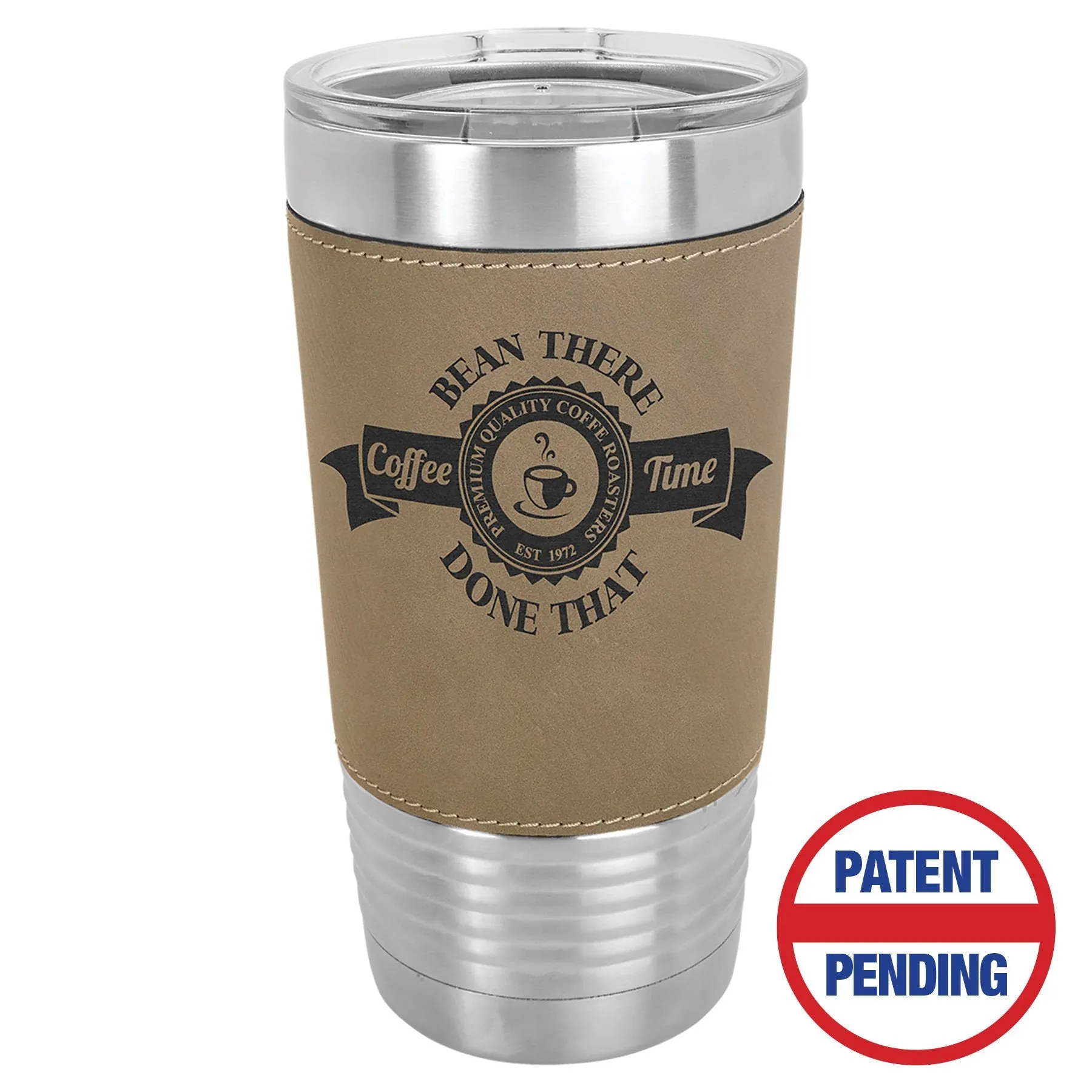 Leatherette Tumbler with Lid