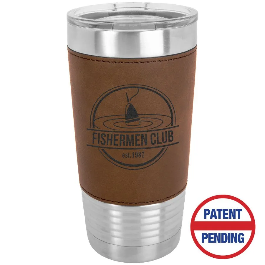 Leatherette Tumbler with Lid