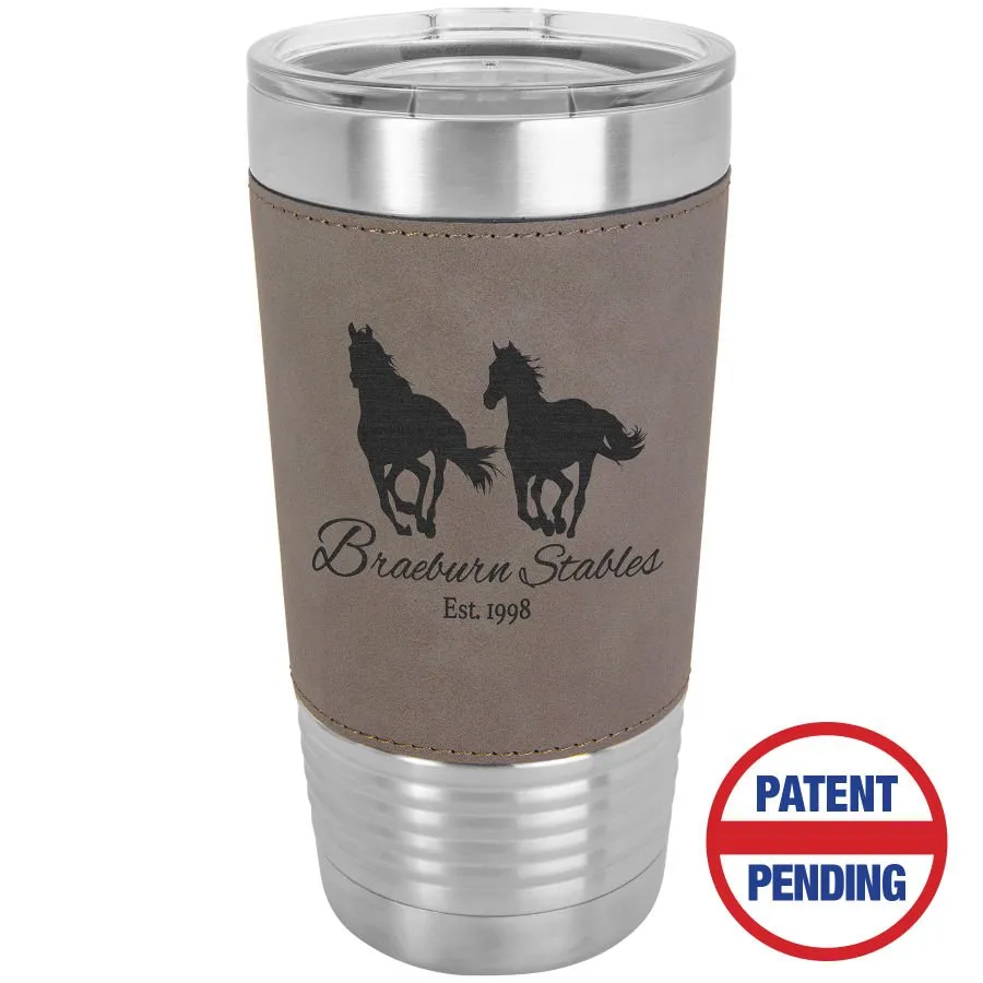 Leatherette Tumbler with Lid