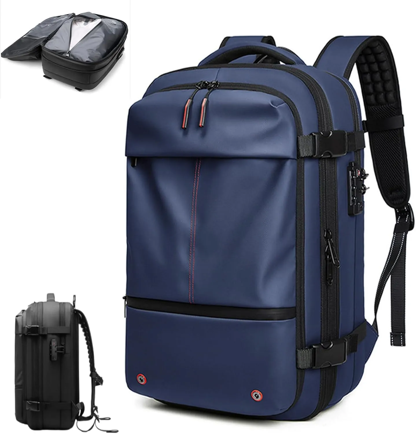 Levette Backpack,Levettevac Mochila,Levettevac Backpack,Vacuum Compression Travel 60l Expandable Large Capacity Pack (D)