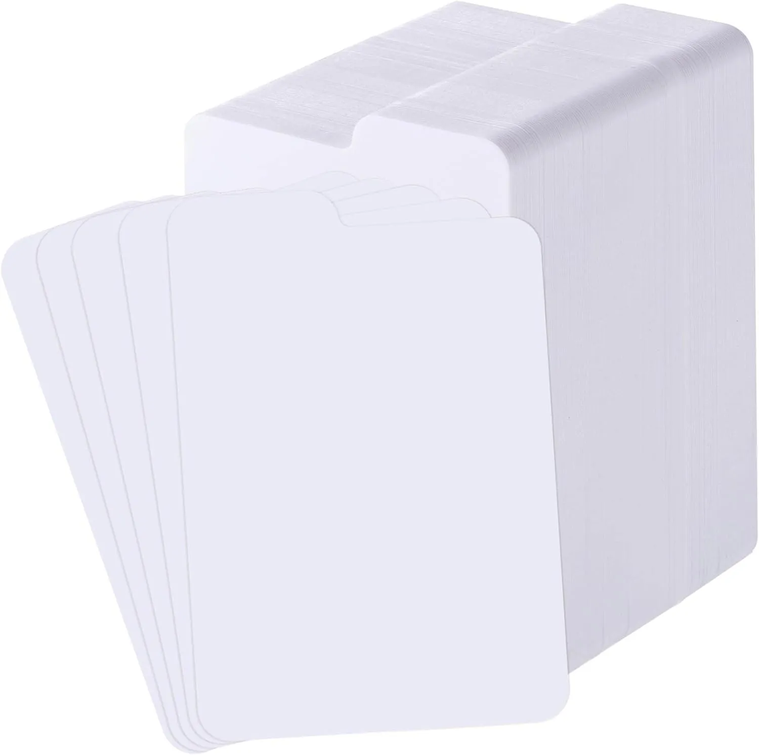 Lewtemi White Trading Card Dividers Plastic Card Separators Organizer for Sport Game Business Storage, 2.6 x 3.8 Inch/ 66 x 97 mm(250 Pieces)
