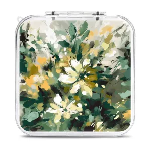 Light Yellow Dark Green Switch Game Case Switch Game Holder Cartridge Case Storage 12 Games & 2 Micro Sd Card Slots, Travel Carry Cases, Portable Games Card Storage, Hard Shell, Buckle Closure
