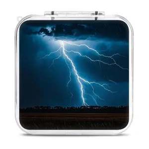 Lightning Strikes Thunderstorms Switch Game Case Switch Game Holder Cartridge Case Storage 12 Games & 2 Micro Sd Card Slots, Travel Carry Cases, Portable Games Card Storage, Hard Shell, Buckle Closure