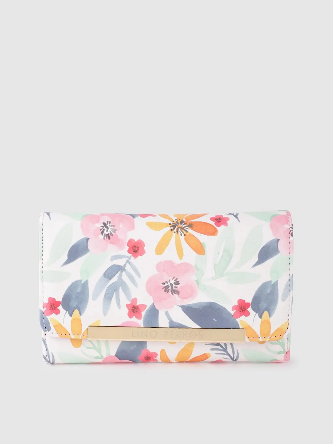 Lino Perros Women Floral Printed Three Fold Wallet