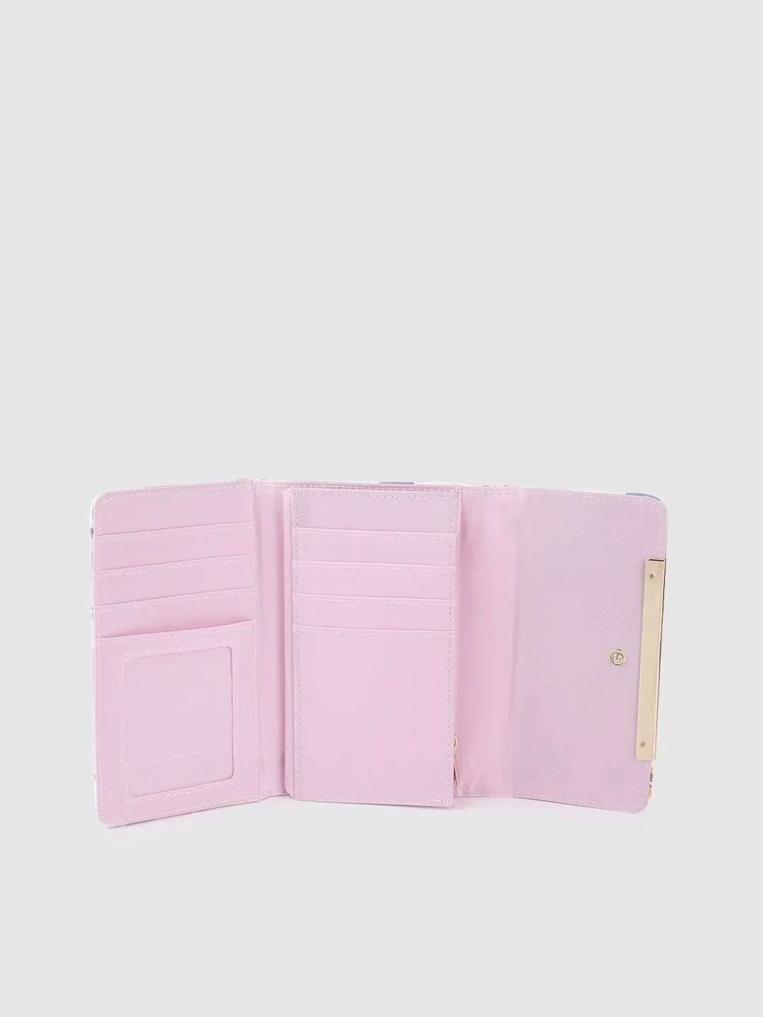 Lino Perros Women Floral Printed Three Fold Wallet