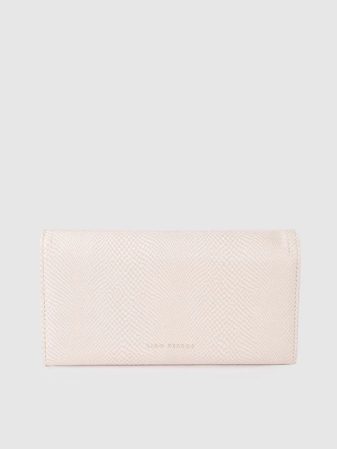 Lino Perros Women Snakeskin Textured Three Fold Wallet