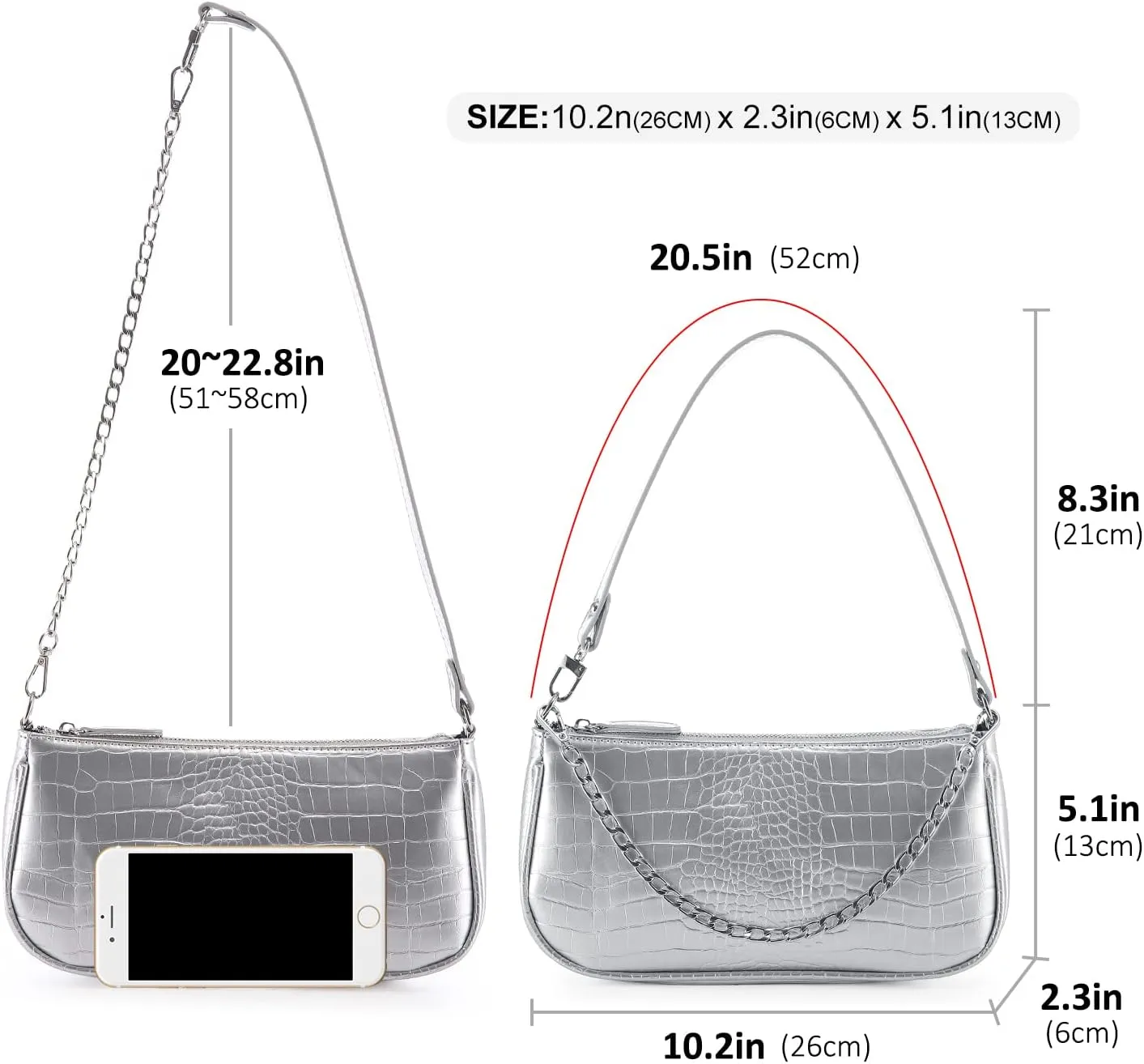 Loiral Small Purse for Women, Retro Classic Tote HandBag Shoulder Bags Clutch Purse