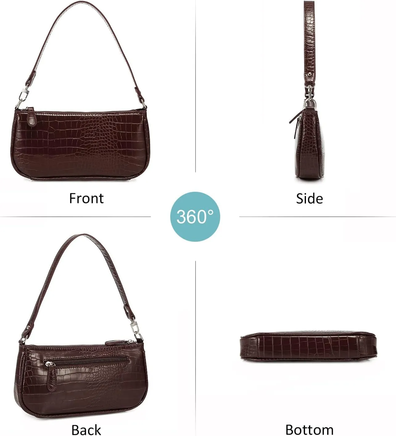 Loiral Small Purse for Women, Retro Classic Tote HandBag Shoulder Bags Clutch Purse