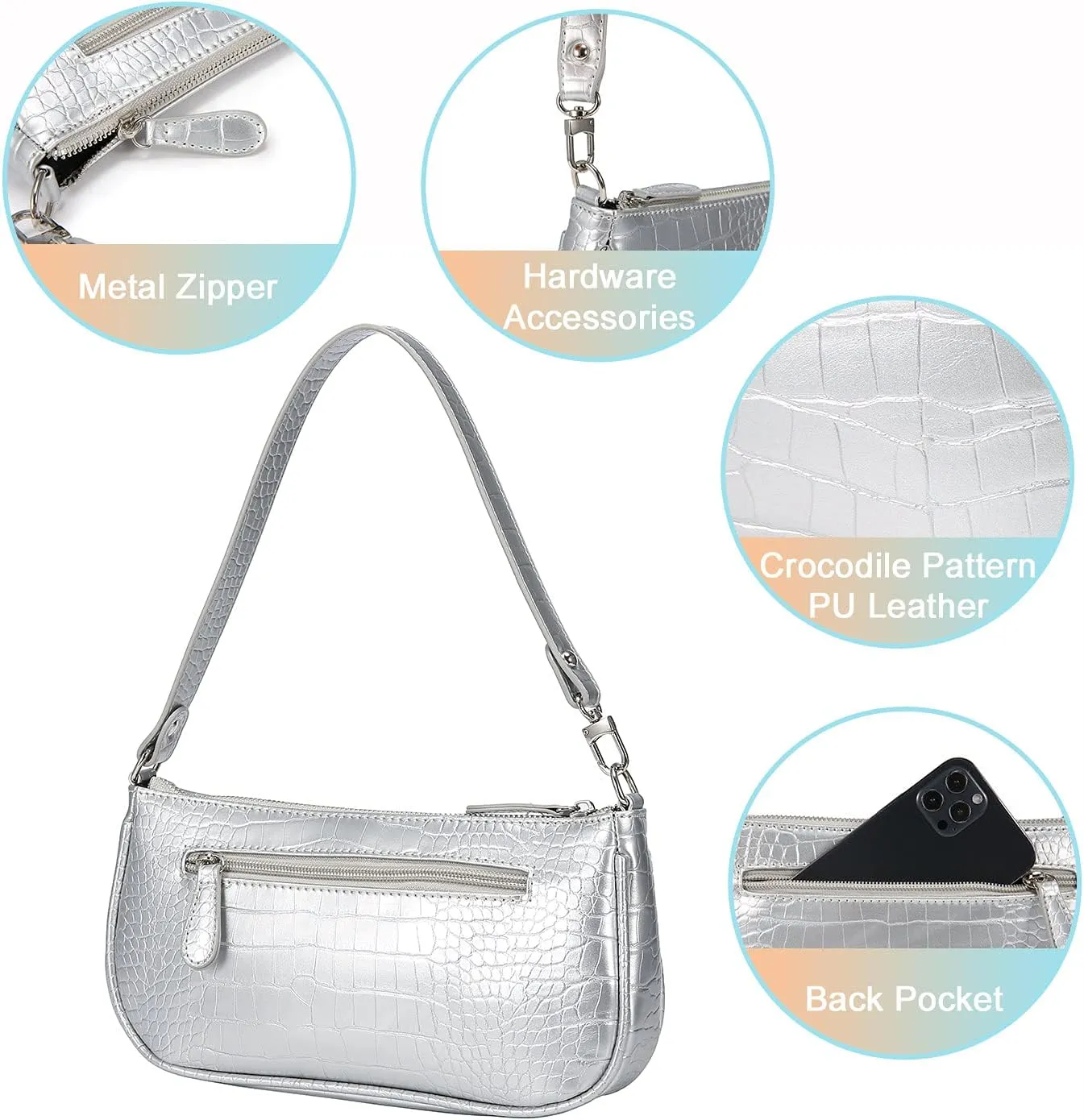 Loiral Small Purse for Women, Retro Classic Tote HandBag Shoulder Bags Clutch Purse