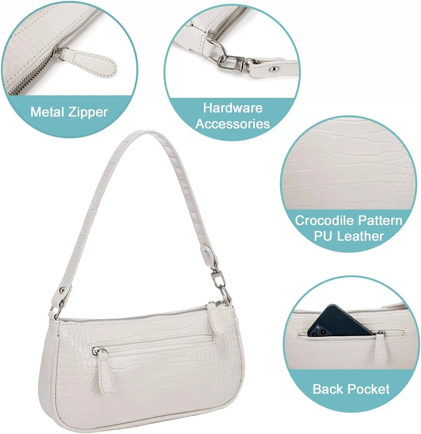 Loiral Small Purse for Women, Retro Classic Tote HandBag Shoulder Bags Clutch Purse