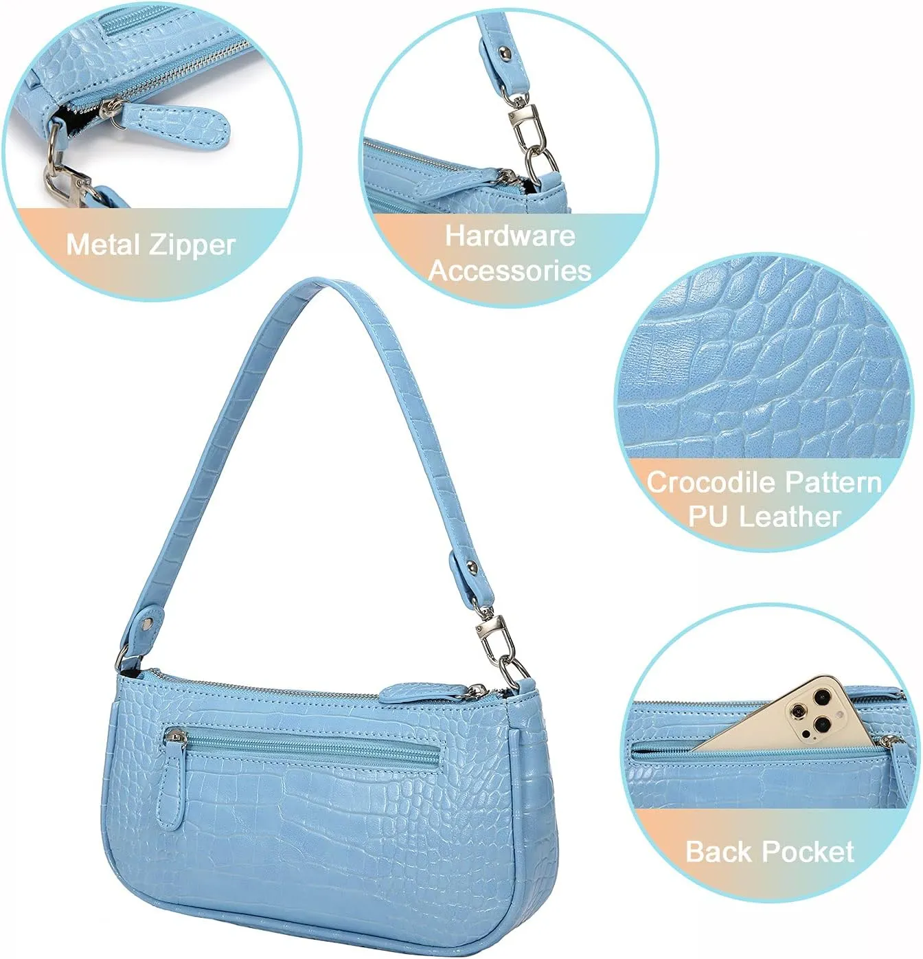 Loiral Small Purse for Women, Retro Classic Tote HandBag Shoulder Bags Clutch Purse
