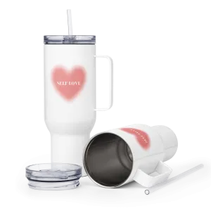LOVE Travel mug with a handle