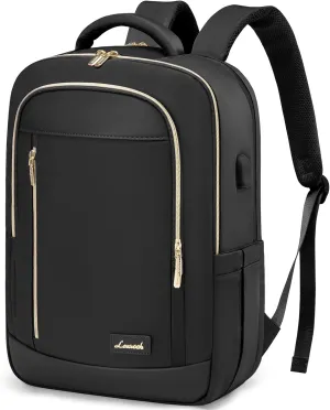LOVEVOOK Laptop Backpack for Women, Business Travel Backpacks Purse, Daily Computer Bag for Work, Stylish Teacher Office Daypack, 15.6 inch