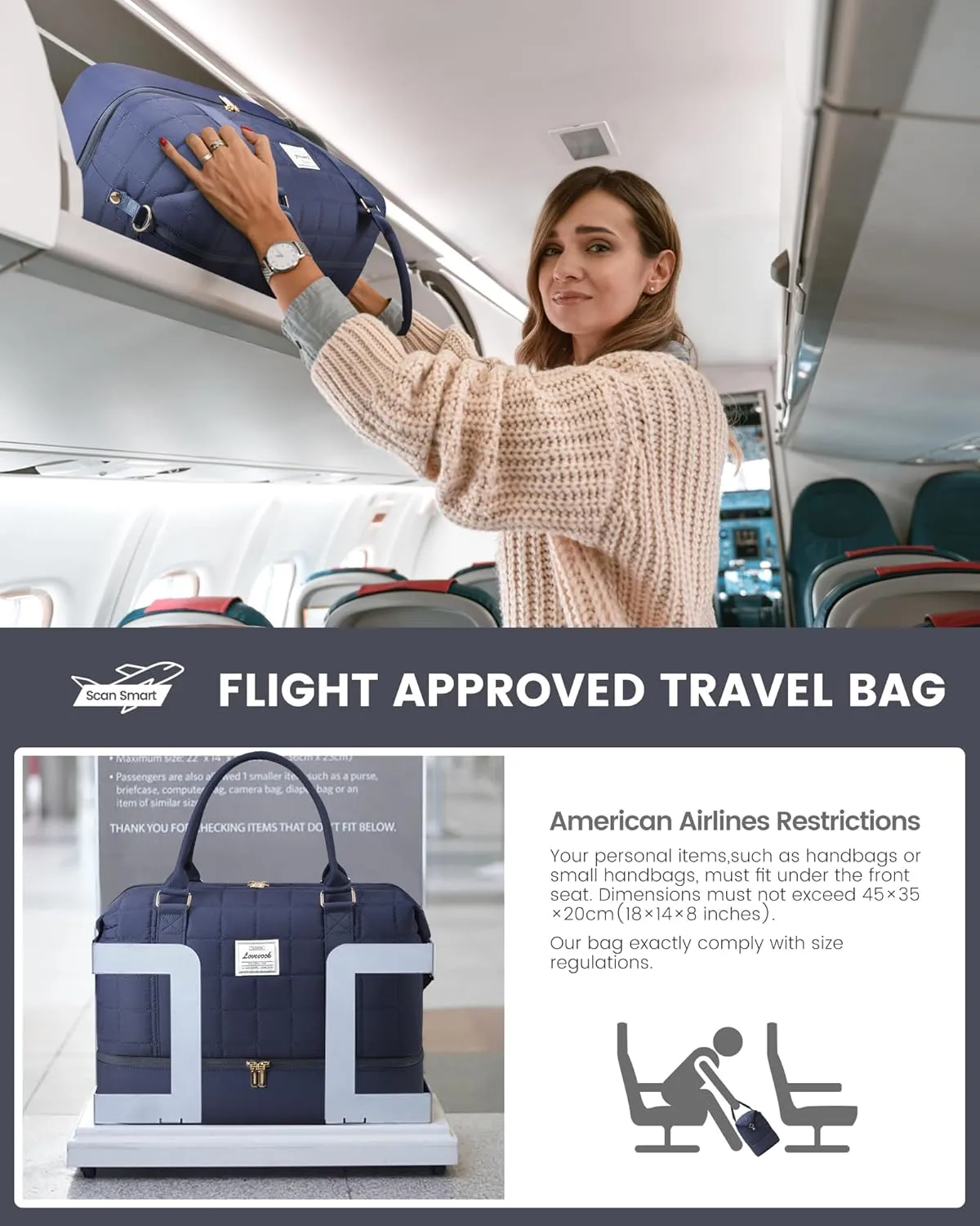 LOVEVOOK Puffer Weekender Bags for Women with Shoe Compartment, Carry On Overnight Bag with Toiletry Bag,Hospital Bag for Labor and Delivery, Gym Duffel Bag with Wet Pocket,2Pcs Set
