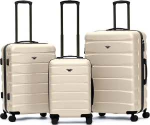 Luggage Sets TSA Lock Silent Double Spinner Wheels Durable Hardside Lightweight Suitcase With 22x14x9 Carry-On Case Maximum Carry On Bag Size For American & United Approved Airlines