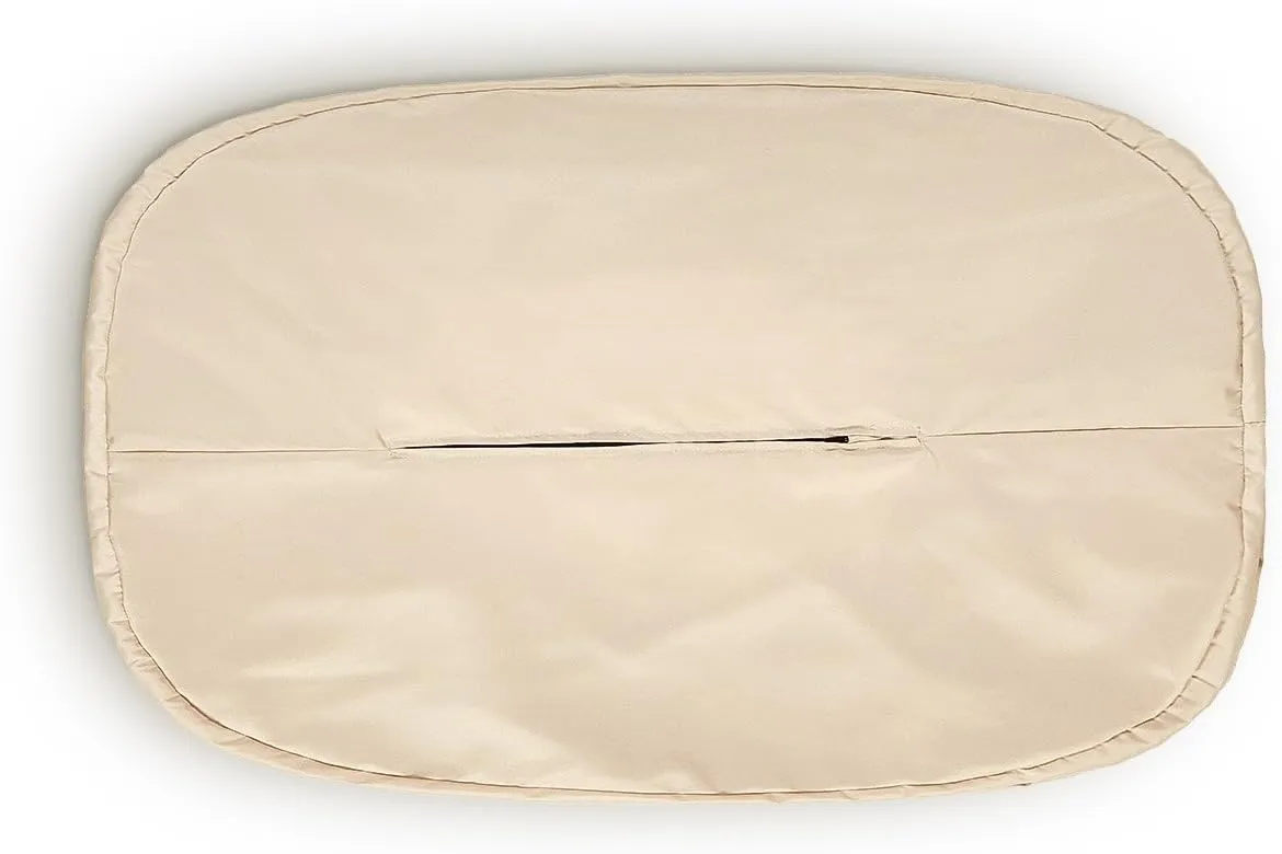 Lumaland Luxury Microsuede Outer Cover for Bean Bags Machine Washable 7-Foot Bean Bag Cover with Inlay in Brown Cover and Inlay ONLY