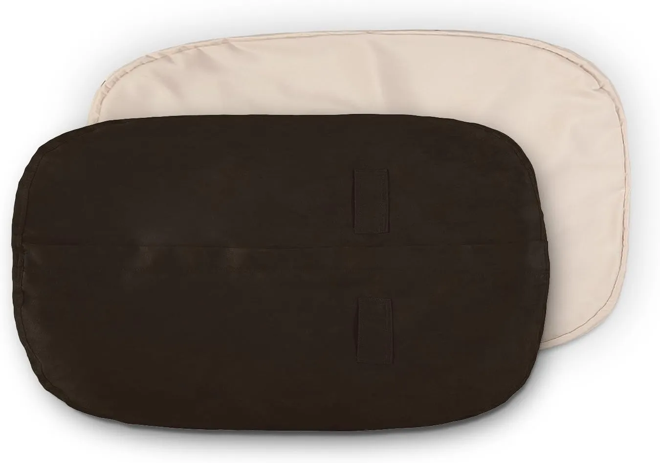 Lumaland Luxury Microsuede Outer Cover for Bean Bags Machine Washable 7-Foot Bean Bag Cover with Inlay in Brown Cover and Inlay ONLY