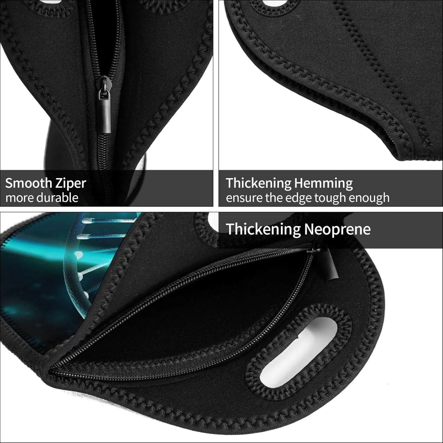 Lunch Bag Lunch Box for Women Men Neoprene Insulated Lunch Tote Bag Science Gene Strand Leakproof Cooler Bag Reusable Lunchbox Portable Cooler Lunch Container for Picnic Travel