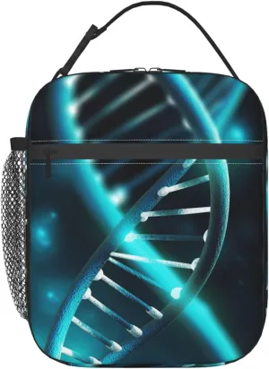 Lunch Bag Lunch Box For Women Men Reusable Insulated Lunch Tote Bag Science Gene Strand Leakproof Cooler Bag Portable Cooler Lunch Container For Picnic Travel
