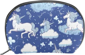 Makeup Bag Organizer,Cosmetic Bags for Women,Cloud Unicorn Hand Drawn Lines,Small Makeup Pouch