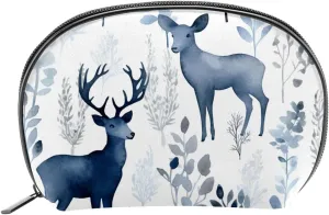 Makeup Bag Organizer,Cosmetic Bags for Women,Deer and Leaves Eagle,Small Makeup Pouch