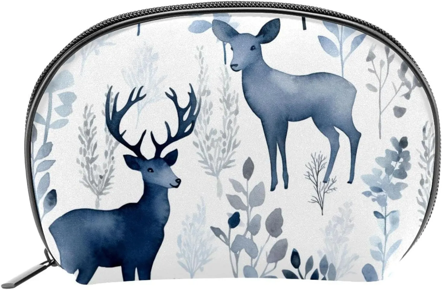 Makeup Bag Organizer,Cosmetic Bags for Women,Deer and Leaves Eagle,Small Makeup Pouch