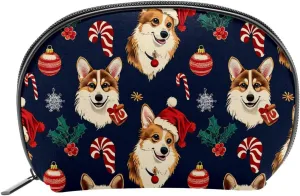Makeup Bag Organizer,Cosmetic Bags for Women,Dog Christmas Animal,Small Makeup Pouch