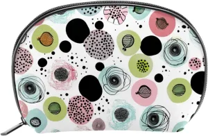 Makeup Bag Organizer,Cosmetic Bags for Women,Easter Doodle Ornamental Eggs,Small Makeup Pouch