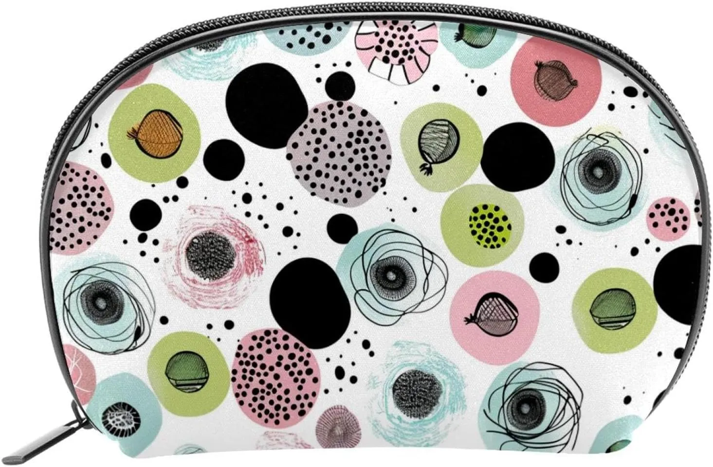 Makeup Bag Organizer,Cosmetic Bags for Women,Easter Doodle Ornamental Eggs,Small Makeup Pouch