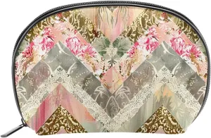 Makeup Bag Organizer,Cosmetic Bags for Women,Ethnic Vintage Indian Floral,Small Makeup Pouch