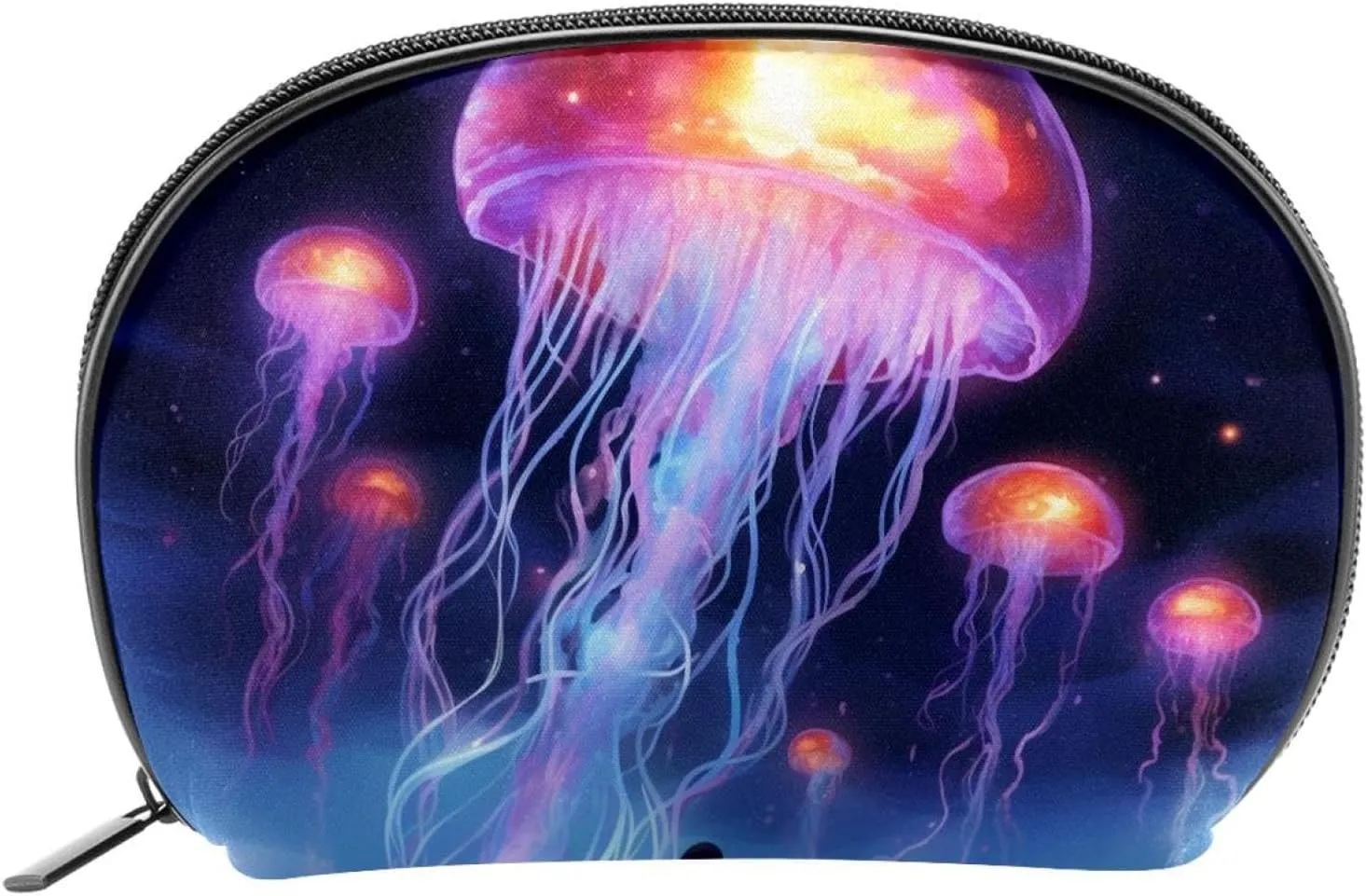 Makeup Bag Organizer,Cosmetic Bags for Women,Fantasy Jellyfish Sea,Small Makeup Pouch