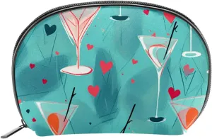 Makeup Bag Organizer,Cosmetic Bags for Women,Fruit Cocktail Glass,Small Makeup Pouch