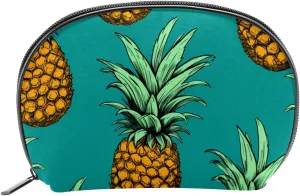 Makeup Bag Organizer,Cosmetic Bags for Women,Fruit Green Pineapple,Small Makeup Pouch