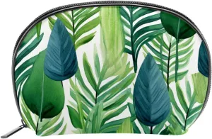 Makeup Bag Organizer,Cosmetic Bags for Women,Tropical Hawaii Leaves Pattern,Small Makeup Pouch