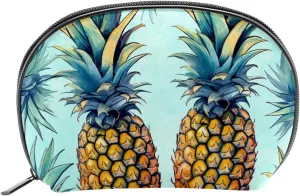Makeup Bag Organizer,Cosmetic Bags for Women,Tropical Pineapples Green Fruit,Small Makeup Pouch