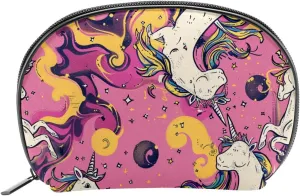 Makeup Bag Organizer,Cosmetic Bags for Women,Unicorns Clouds Rainbow Love,Small Makeup Pouch