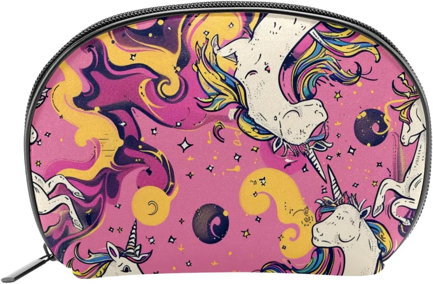 Makeup Bag Organizer,Cosmetic Bags for Women,Unicorns Clouds Rainbow Love,Small Makeup Pouch