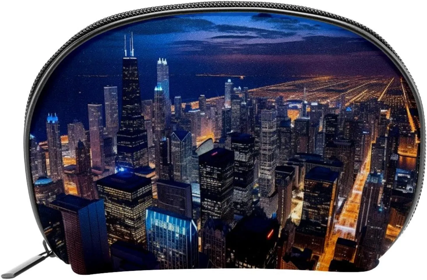 Makeup Bag Organizer,Cosmetic Bags for Women,View Architecture Tower Sky,Small Makeup Pouch