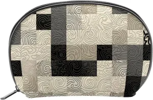Makeup Bag Organizer,Cosmetic Bags for Women,Vintage Floral Plaid Pattern,Small Makeup Pouch