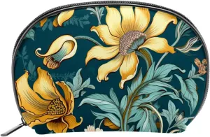 Makeup Bag Organizer,Cosmetic Bags for Women,Vintage Floral Tropical Flower Ethnic,Small Makeup Pouch